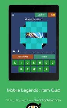 Mobile Legends : Guess the Items screenshot 7