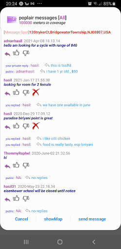 popLair [location based Messenger and News app] screenshot 3