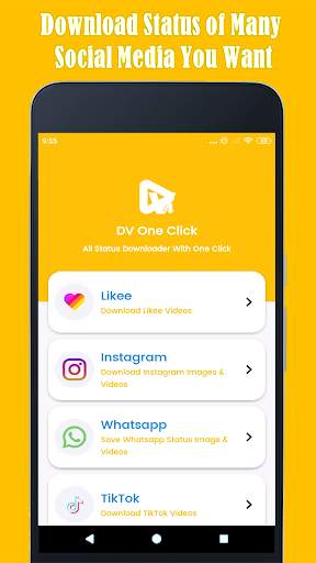 DV Oneclick - All Social Media Downloader screenshot 1