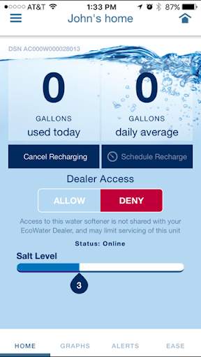 EcoWater Systems Wi-Fi Manager screenshot 1
