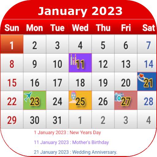 Singapore Calendar 2023 3.2.1