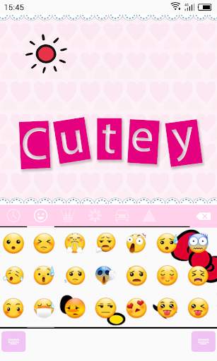 Emoji Keyboard-Cutey screenshot 4