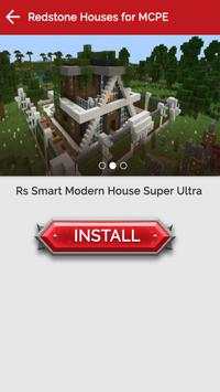 Redstone Houses Maps for MCPE 3 تصوير الشاشة