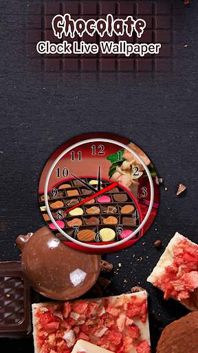 Chocolate Clock Live Wallpaper - Analog Clock screenshot 5