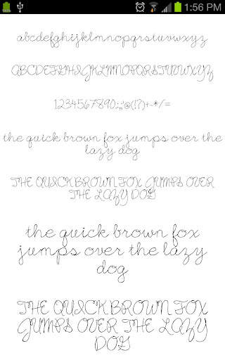 Pencil Fonts 3 تصوير الشاشة