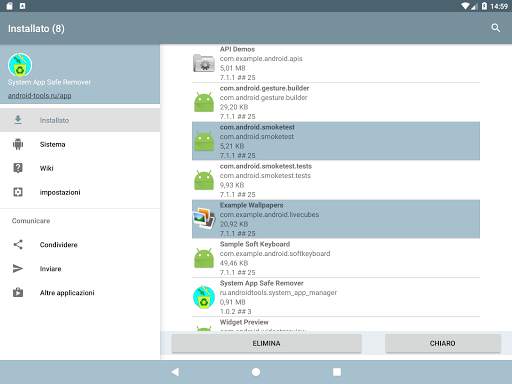 Gestore app di sistema screenshot 18