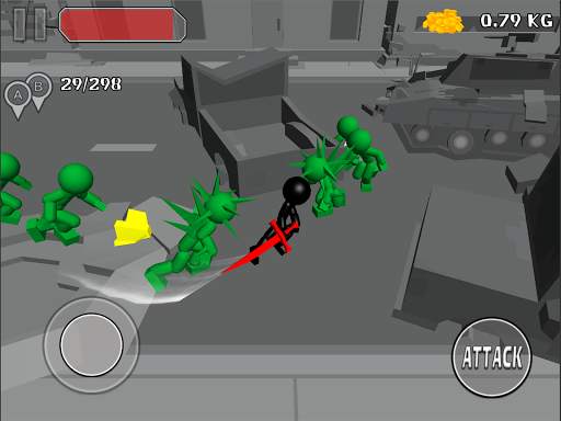 Stickman Killing Zombie 3D screenshot 12