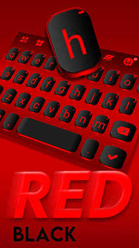 Black Red Toetsenbord Achtergrond screenshot 2