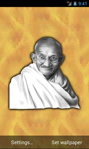 Mahatma Gandhi Live Wallpaper screenshot 2