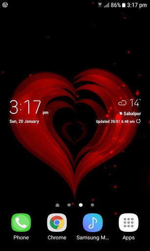 Red Hearts Live Wallpaper screenshot 3