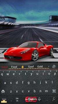 Sports car theme keyboard screenshot 1