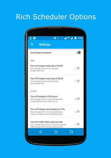HotspotID - Free Mobile Hotspot Scheduler screenshot 4