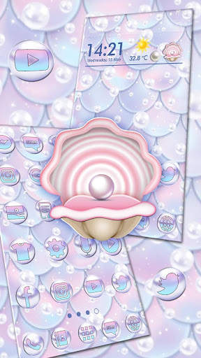 Mermaid, Peral Themes, Live Wallpaper screenshot 3
