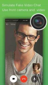 Fake video call - FakeTime for Messenger screenshot 1