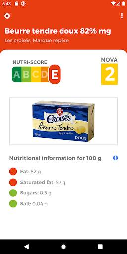 Nutri Score Scan screenshot 2