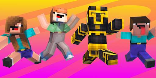 Noob vs Pro Skins for Minecraft screenshot 1