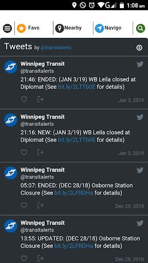 Winnipeg Transit - Live Bus Times (Map & Navigo) screenshot 7