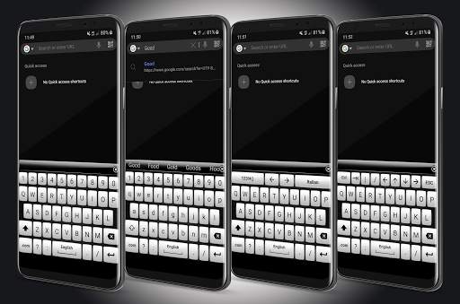 Keyboard Theme Gloss White screenshot 1