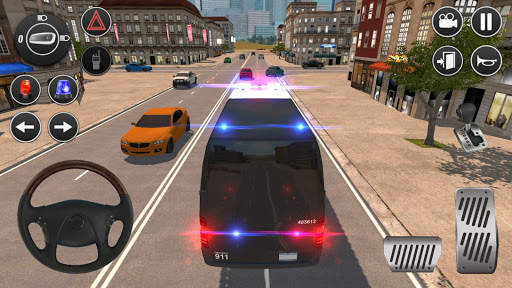 American Police Van Driving: Offline Games No Wifi screenshot 1