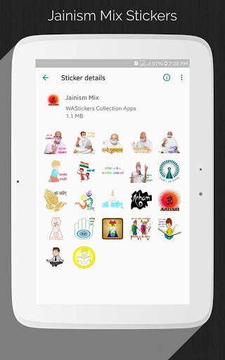 Jain Stickers - WAStickerApp screenshot 12