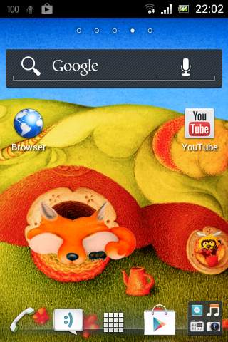 Fox Cartoon Art Live Wallpaper screenshot 1