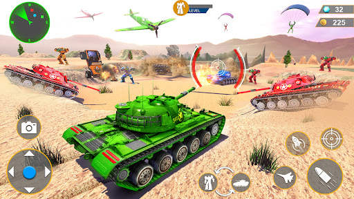 Army Bus Robot Car Game 3d screenshot 3