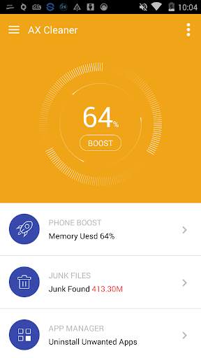 AX Cleaner & Speed Booster 1 تصوير الشاشة