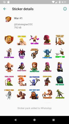Stickers for COC WAStickerApps screenshot 3