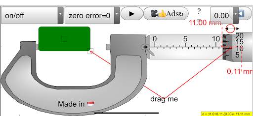 Micrometer Simulator screenshot 2