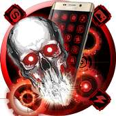 3D Tech Blood Skull Theme on 9Apps