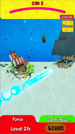 Sponge Tennis Simulator. 3D Bottom City Clash screenshot 5