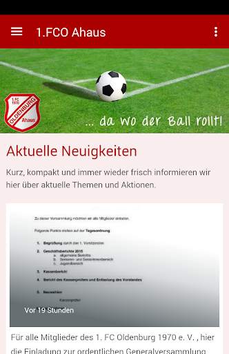 1. FC Oldenburg 1970 e. V. App screenshot 1
