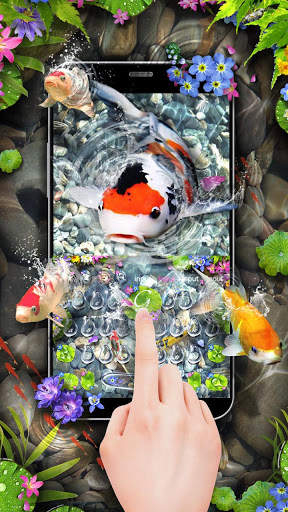 Lively 3D Koi Fish Keyboard screenshot 4