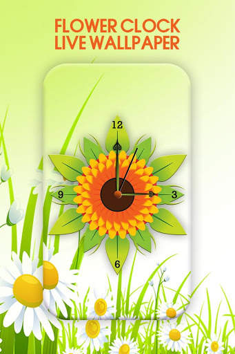 Flower Clock Live Wallpaper screenshot 1