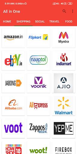 All In One: Shopping, Jobs, Food, News (6 MB only) screenshot 1