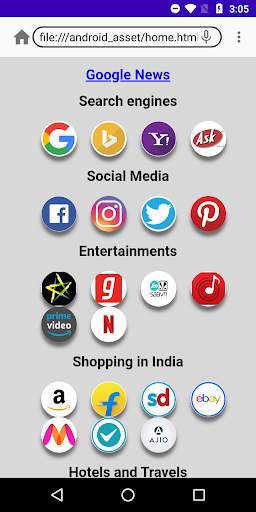 Indian Browser screenshot 1