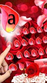 Red Rose Flower Keyboard Theme screenshot 2