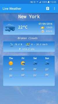 Live Weather screenshot 1