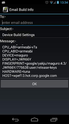 OS Build in Android screenshot 1