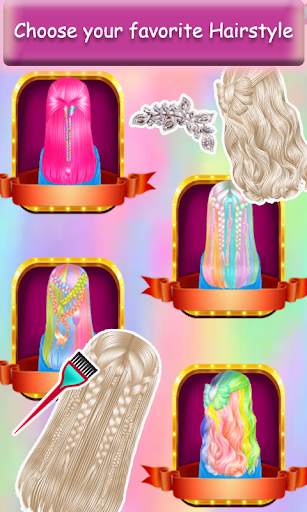 Ice Queen Rainbow Hair Salon screenshot 4