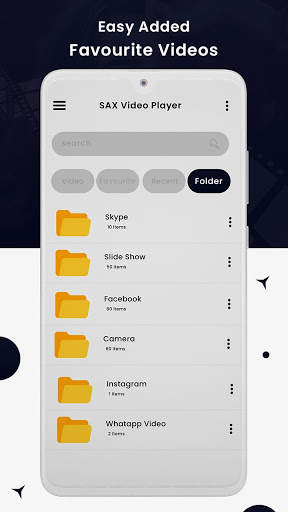 SAX Video Player - Full Screen HD Video Player 1 تصوير الشاشة