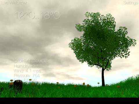 Nature Live Weather 3D FREE screenshot 1