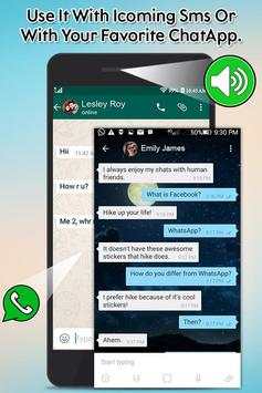 Voice Reading & Text Sms for Whatsapp 3 تصوير الشاشة