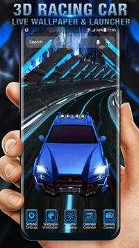 3D Racing Car Live Wallpaper screenshot 1