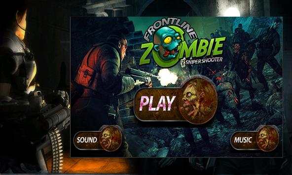Frontline Zombie Sniper Tembak screenshot 1