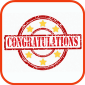 Congratulations: Card &amp; Frame icon
