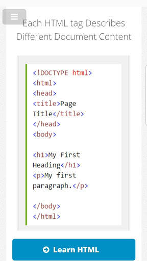 Html Tutorial Offline screenshot 4