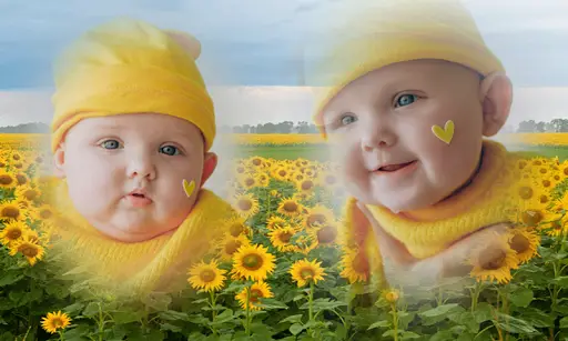 Beautiful Garden Double Photo Frame Application 13 تصوير الشاشة