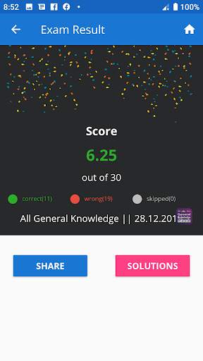 All in One General Knowledge Quiz App in English screenshot 8
