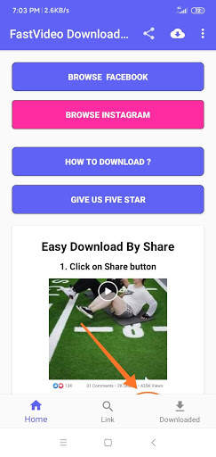 Video Downloader for Facebook -FastVideo screenshot 1